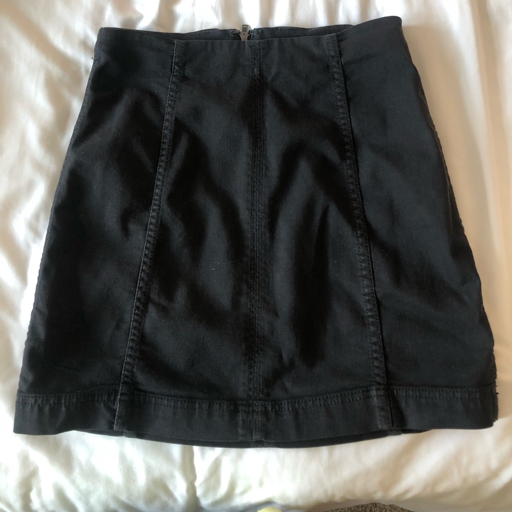 FreePeople Black Denim skirt